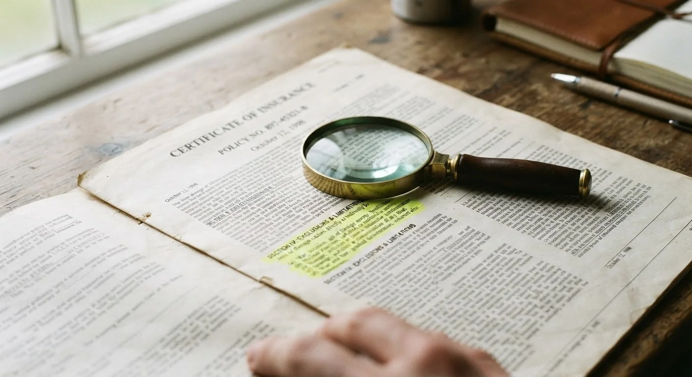 Exclusions: The Part of Your Policy Most People Skip Over