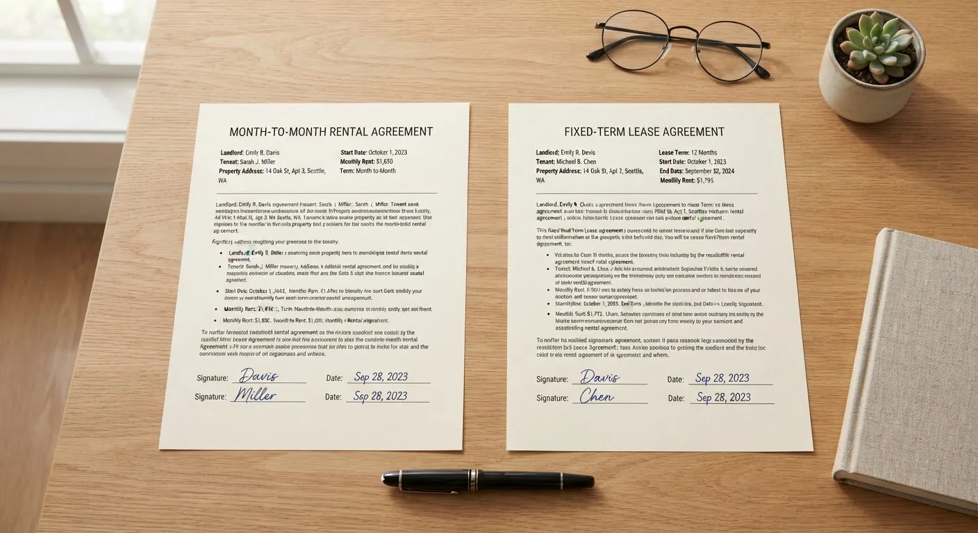 Month-to-Month vs. Fixed-Term Leases: Understanding the Trade-Offs