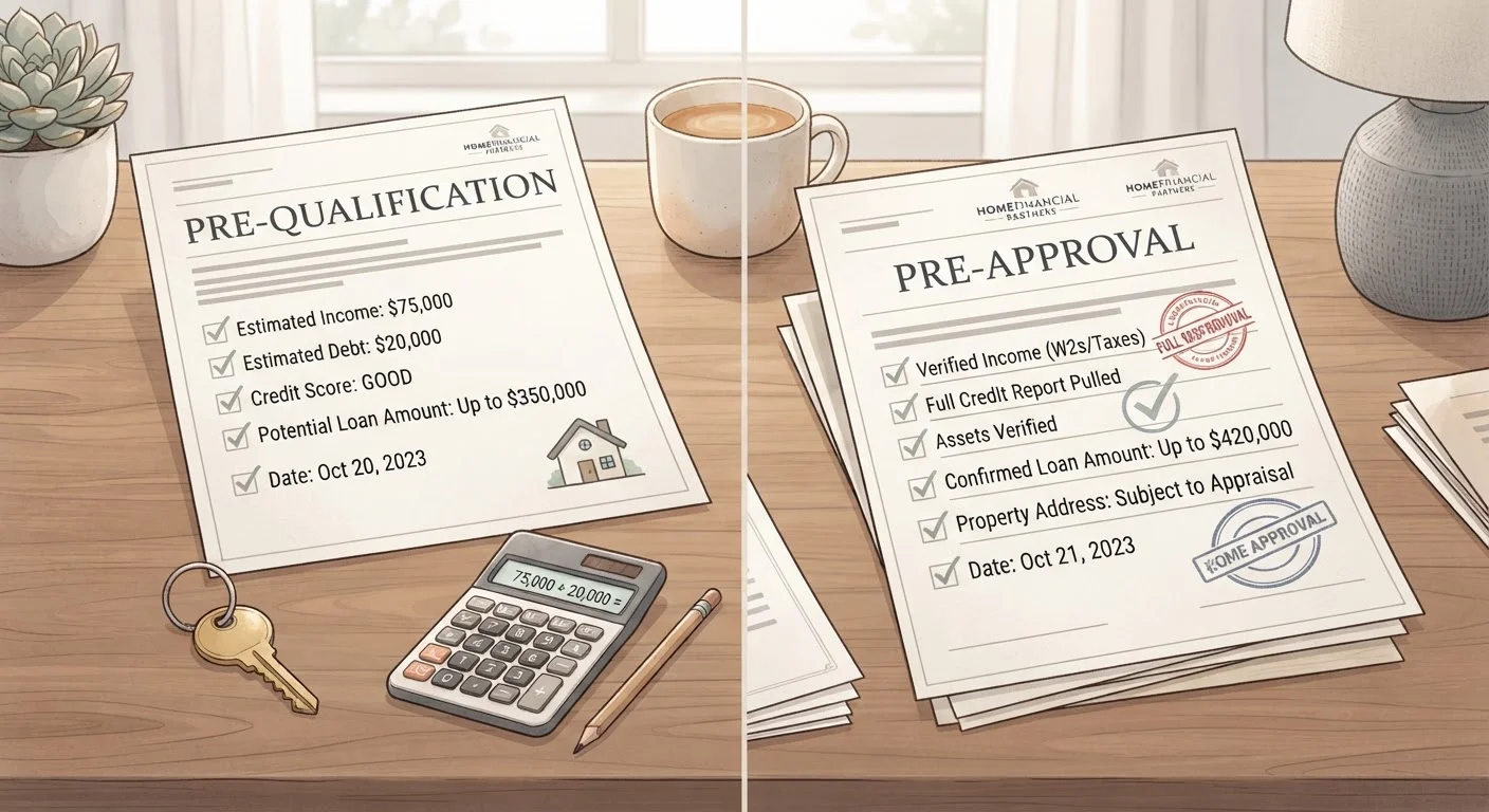 Pre-Qualification vs. Pre-Approval: Why the Difference Matters When You're Making Offers