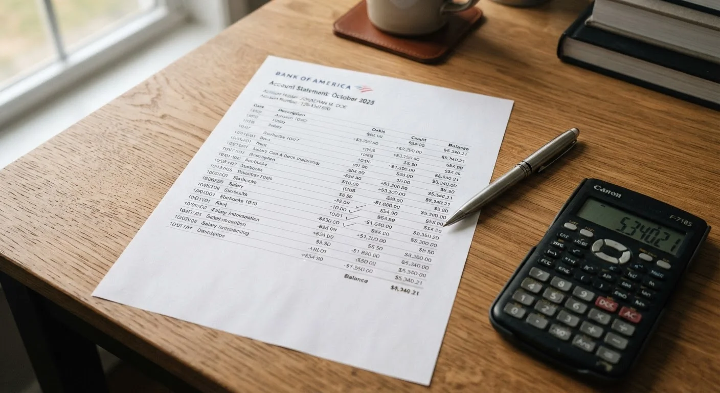 Reading a Bank Statement Without Confusion