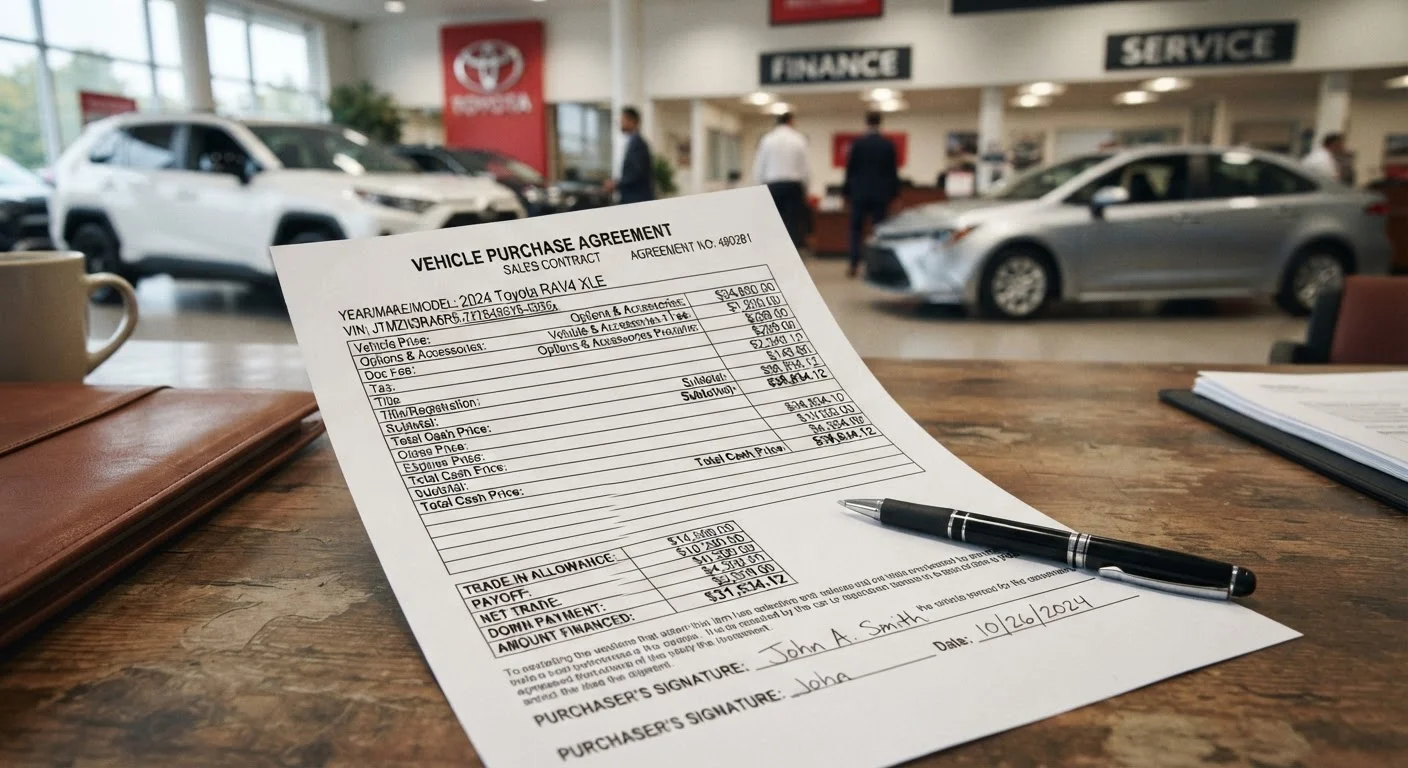 The Hidden Fees Inside a Car Purchase Agreement